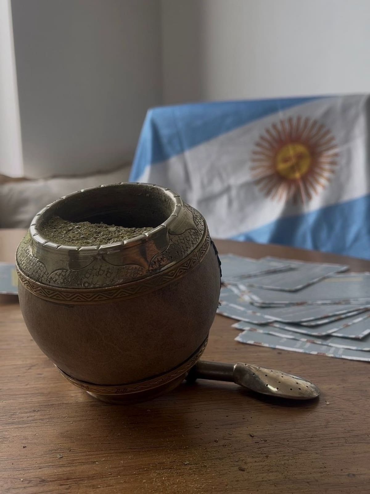 Puerto Matero: mates inspirados en las Islas Malvinas y sus veteranos.