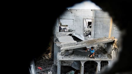 Ataque en la Franja de Gaza. Foto: Reuters.
