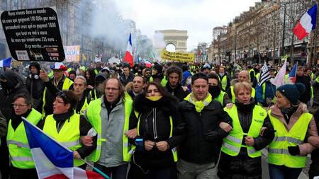 Chalecos amarillos - protestas en París