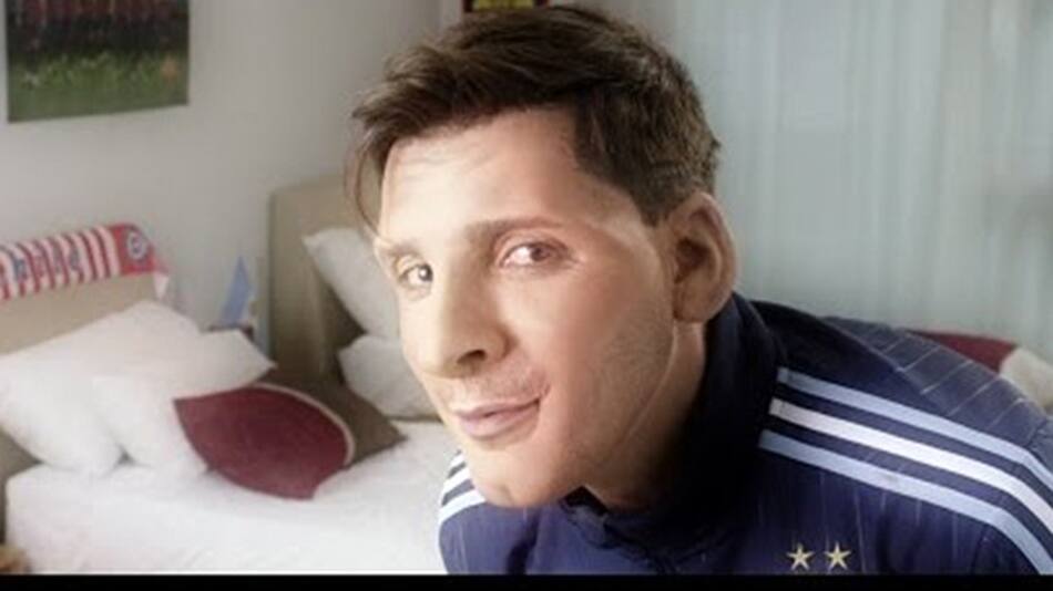 Martín Bossi imita a Messi