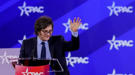 Javier Milei disertó en la Conferencia de Acción Conservadora (CPAC). Foto: NA.