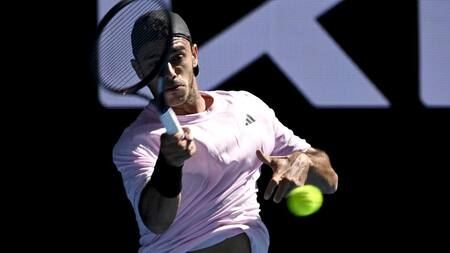 Francisco Cerúndolo en el Abierto de Australia. Foto: REUTERS.