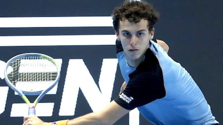 Juan Manuel Cerúndolo se despidió del Next Gen Finals con una derrota ante Alcaraz