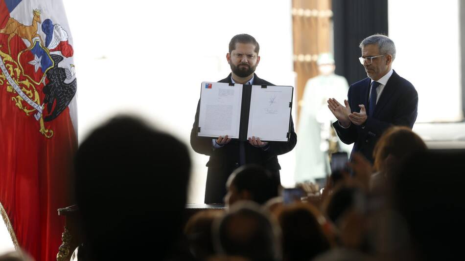 El presidente de Chile, Gabriel Boric. Foto: EFE.
