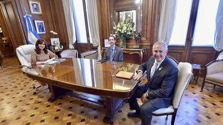 Marc Stanley y Cristina Kirchner. Foto: NA.