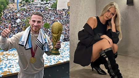 Alexis Mac Allister y Ailén Cova. Foto: Instagram.