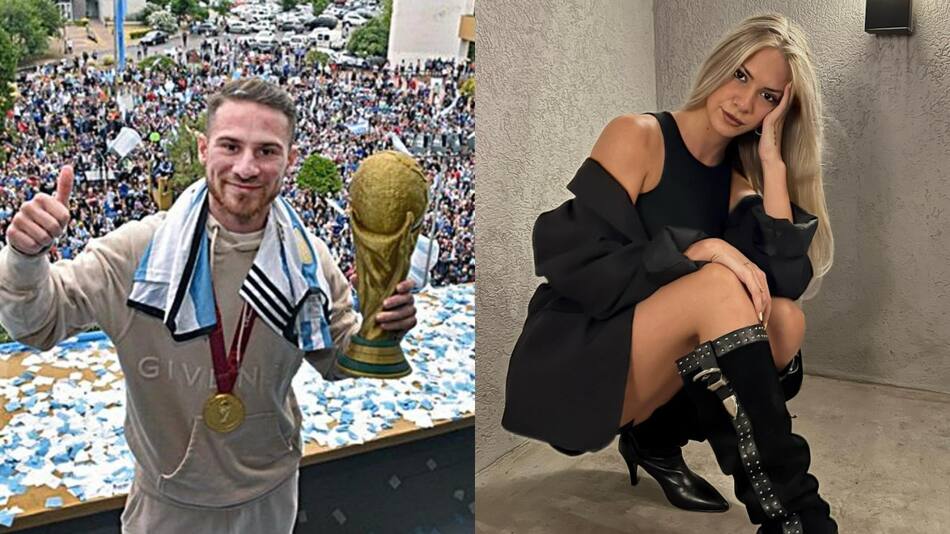 Alexis Mac Allister y Ailén Cova. Foto: Instagram.