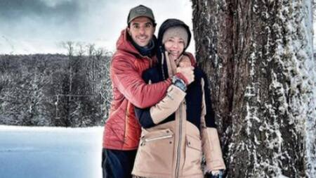 Nicole junto a su pareja. Foto: Instagram/nikitaneumannoficial