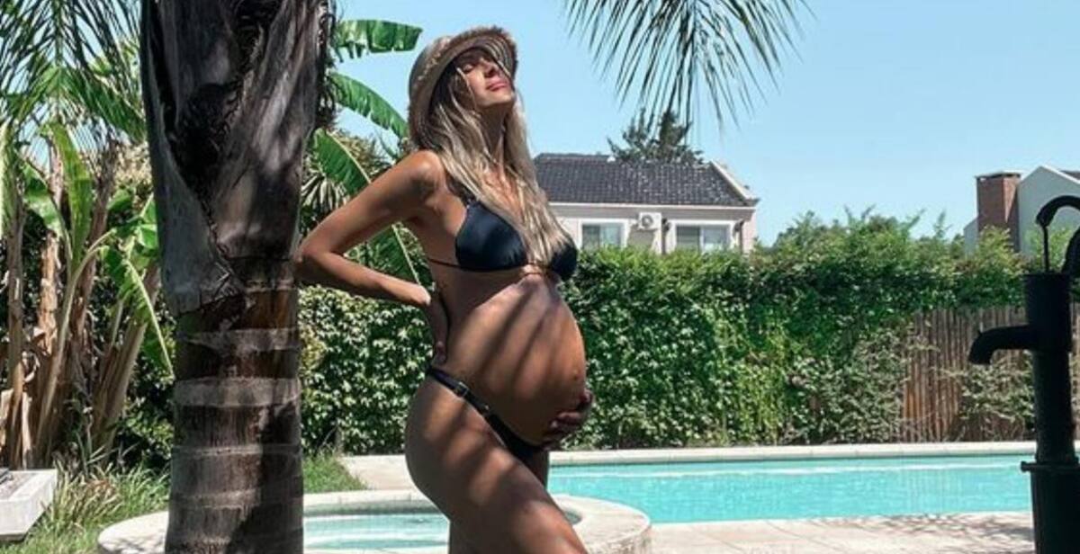 Cande Ruggeri cuando estaba embarazada. Foto: Instagram/caleruggeri