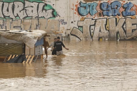 Inundaciones en Valencia. Foto: EFE.