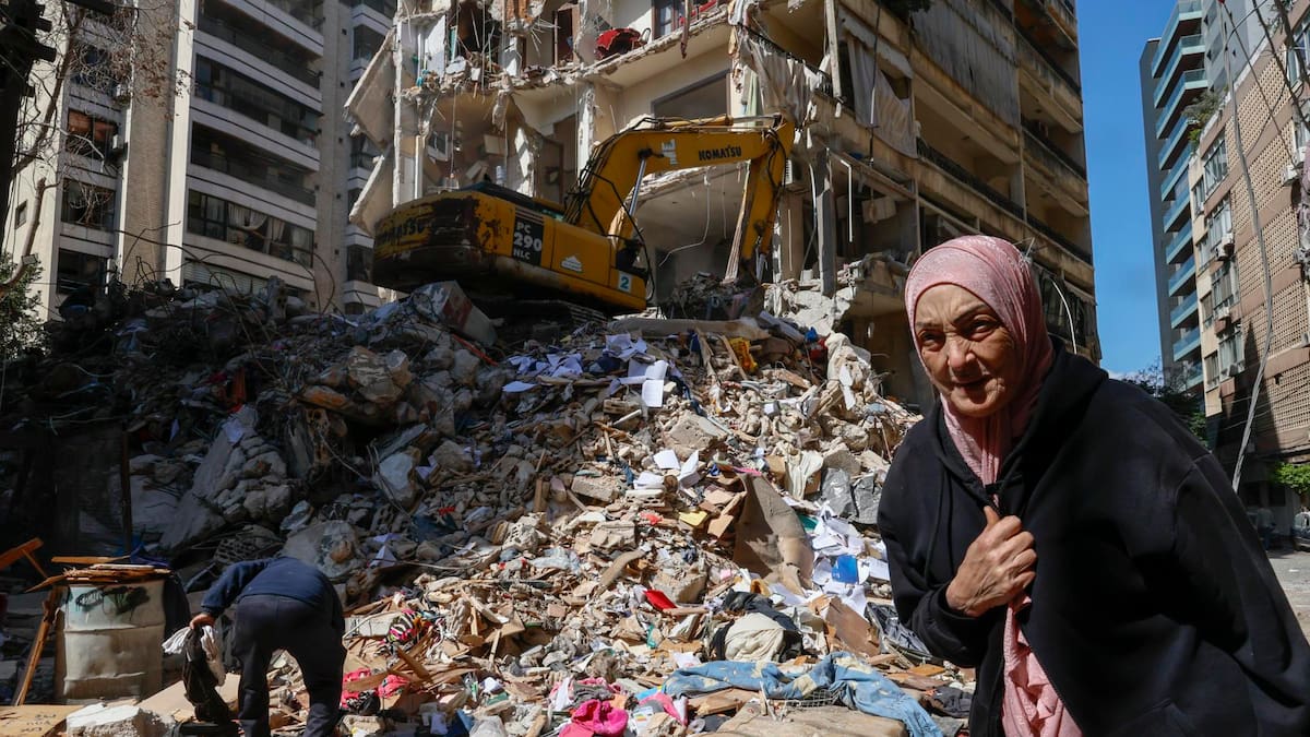 Ataque de Israel sobre el Líbano.