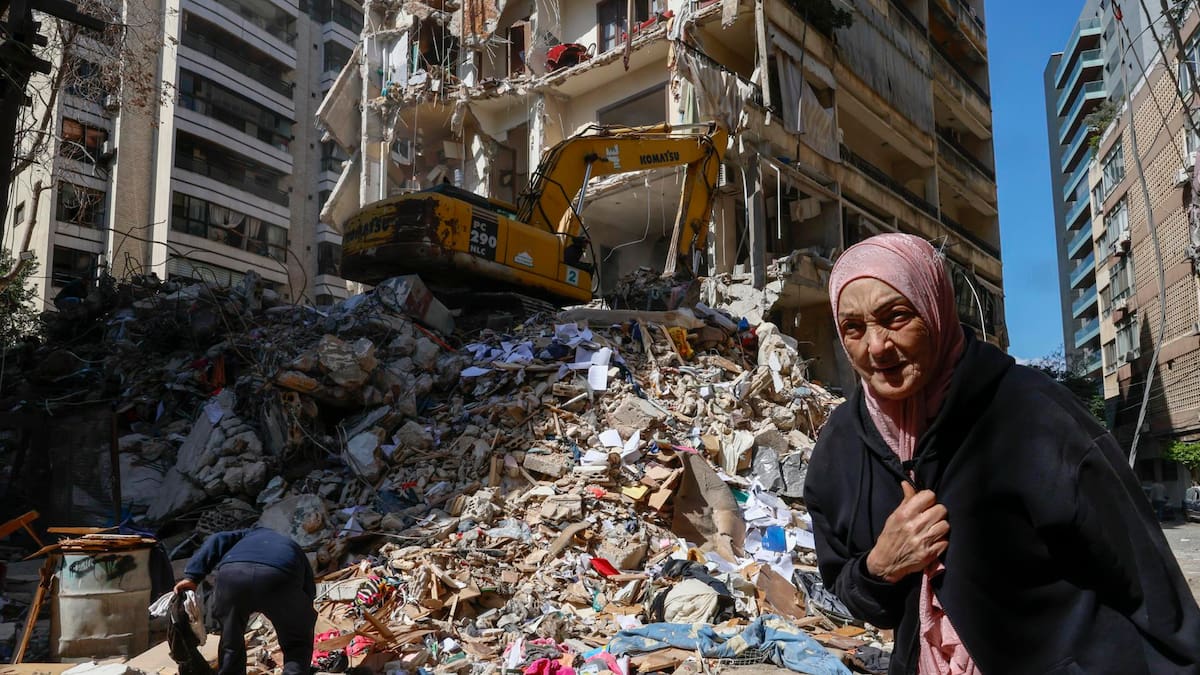Ataque de Israel sobre el Líbano.