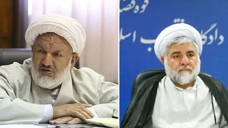 Mohammad Moghiseh y Ali Razini, jueces asesinados en Irán.