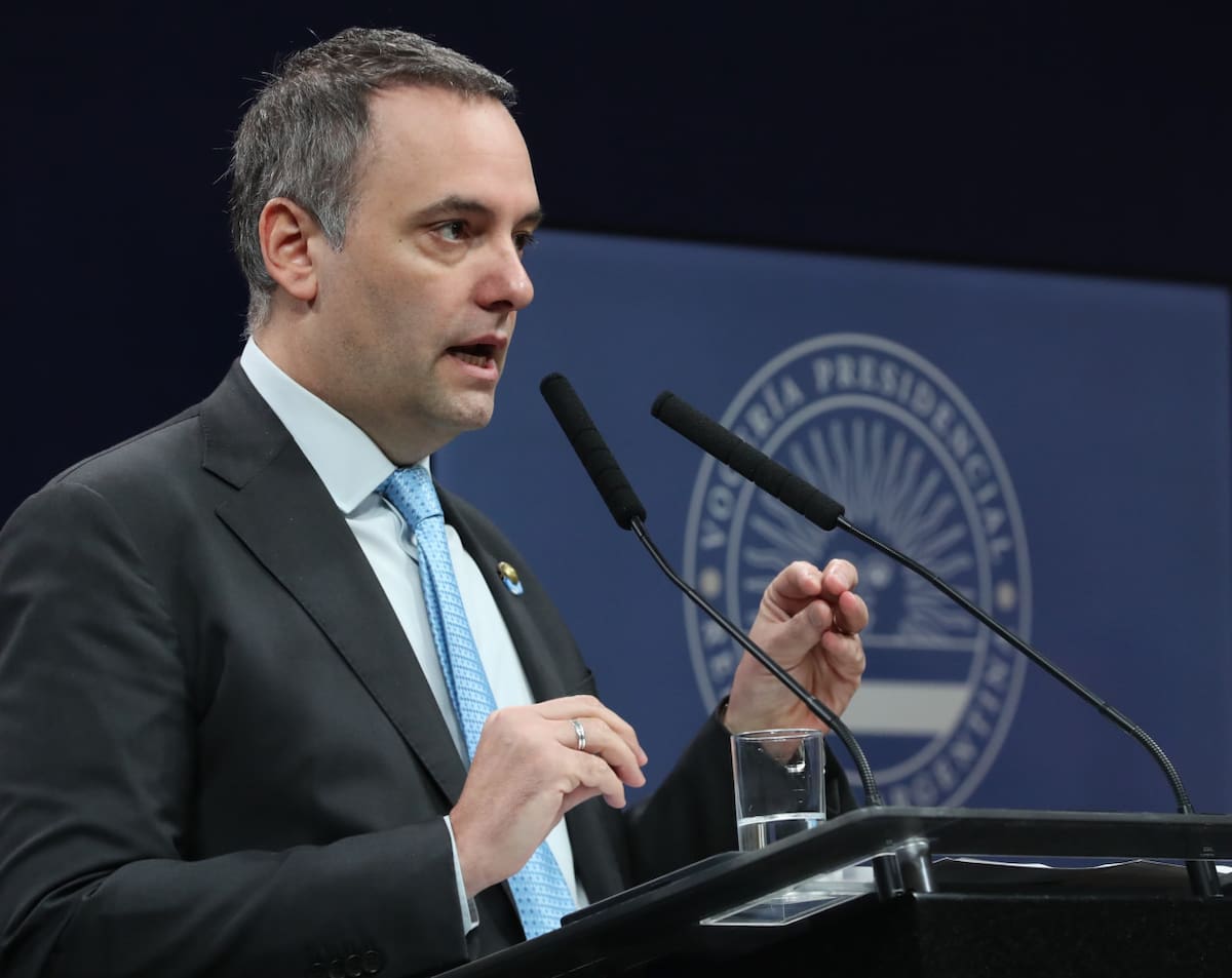Manuel Adorni, vocero presidencial. Foto: NA.
