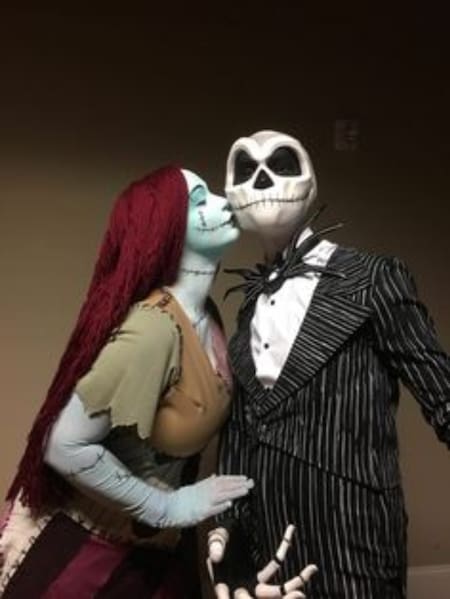 Disfaces de Jack y Sally de The nightmare before christmas Fuente: Pinterest