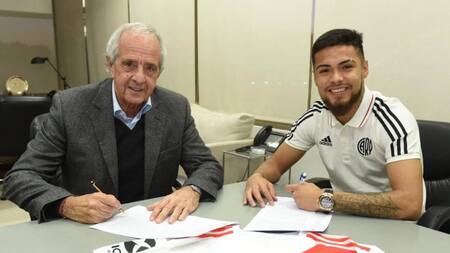 Paulo Díaz, refuerzo de River, foto Twitter de River