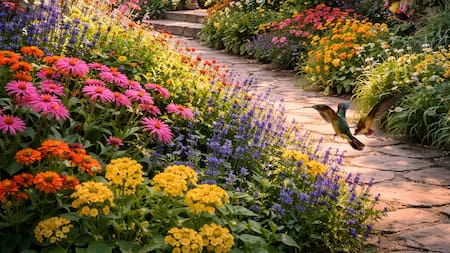 Atraen colibríes: tres plantas trepadoras ideales para plantar ahora y tener un jardín vibrante en otoño