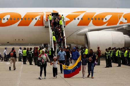 Repatriación de migrantes venezolanos provenientes de Estados Unidos. Foto: Retuters/Leonardo Fernandez Viloria