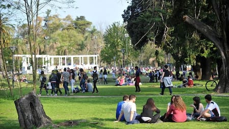 Estudiantes en el Día de la Primavera