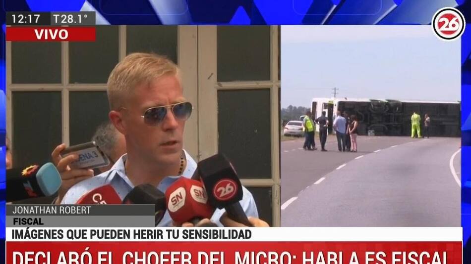 Fiscal Jonathan Robert sobre el caso de la tragedia en ruta 2, CANAL 26