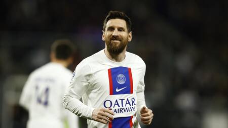 Messi, feliz tras su actuación ante Angers. Foto: Reuters.