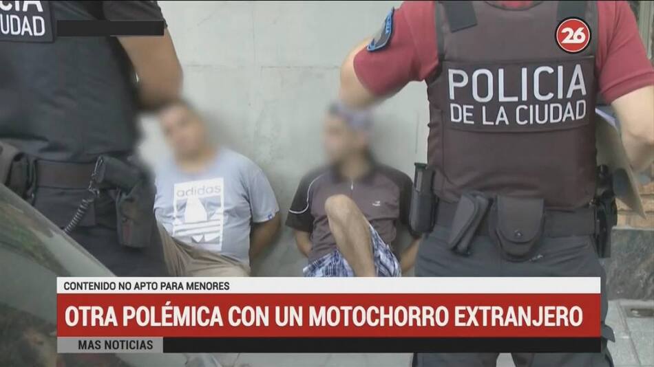 Detuvieron a motochorro uruguayo que tenía prohibido ingresar al país (Canal 26)