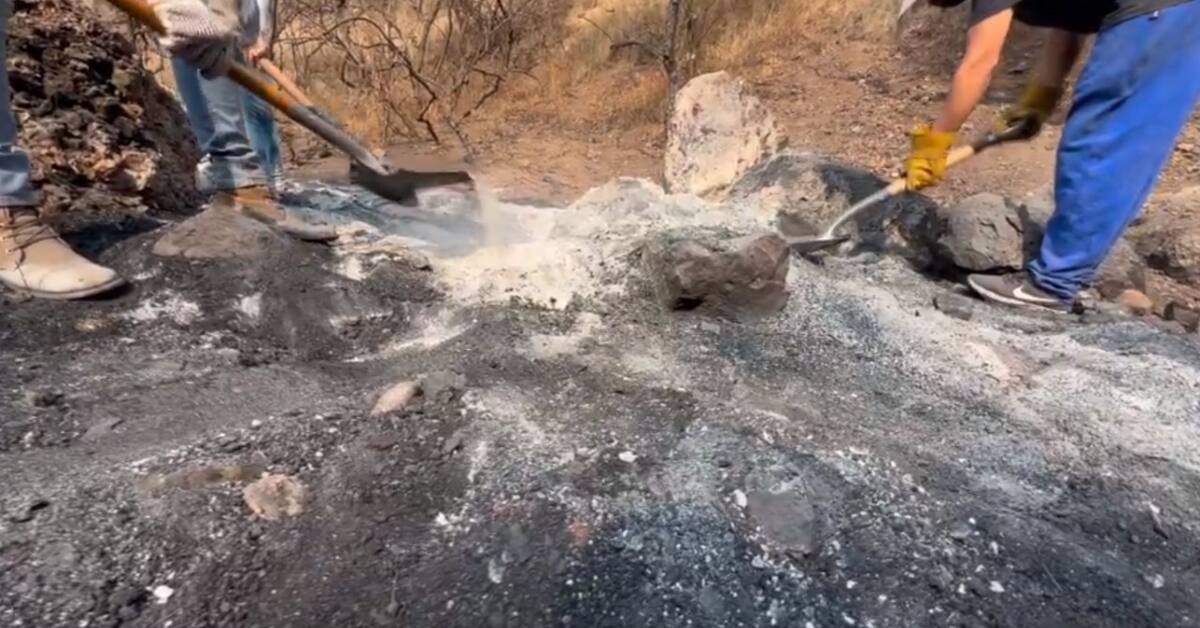 Imágenes del crematorio clandestino hallado en México. Foto: Captura video.