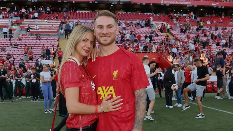 Alexis Mac Allister y Ailén Cova. Foto: Instagram @ailencova.