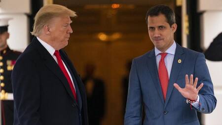 Juan Guaidó y Donald Trump
