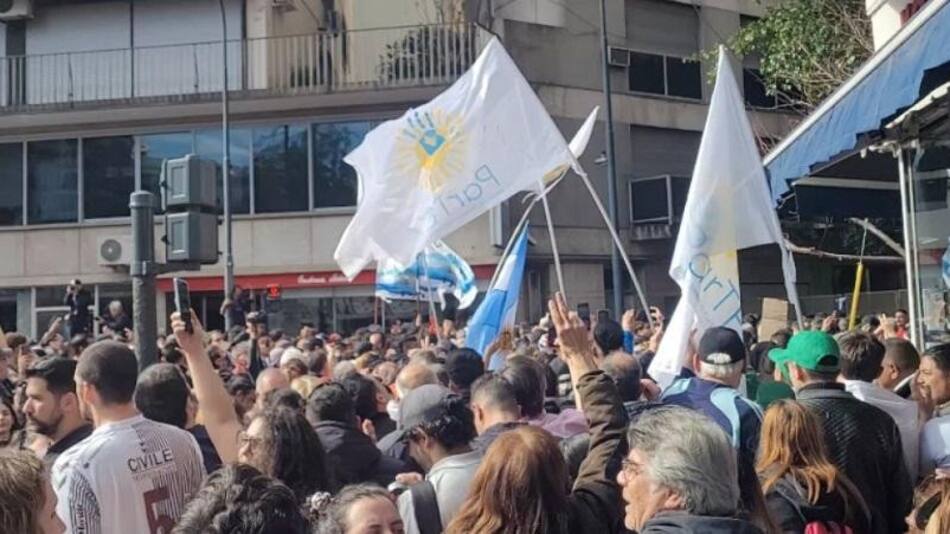 Marcha en favor de Cristina Kirchner. Foto: NA.