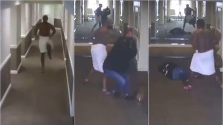 El rapero Sean 'Diddy' Combs golpeando a su exnovia. Foto: captura video