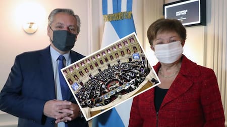 Alberto Fernández, Kristalina Georgieva, Congreso, NA