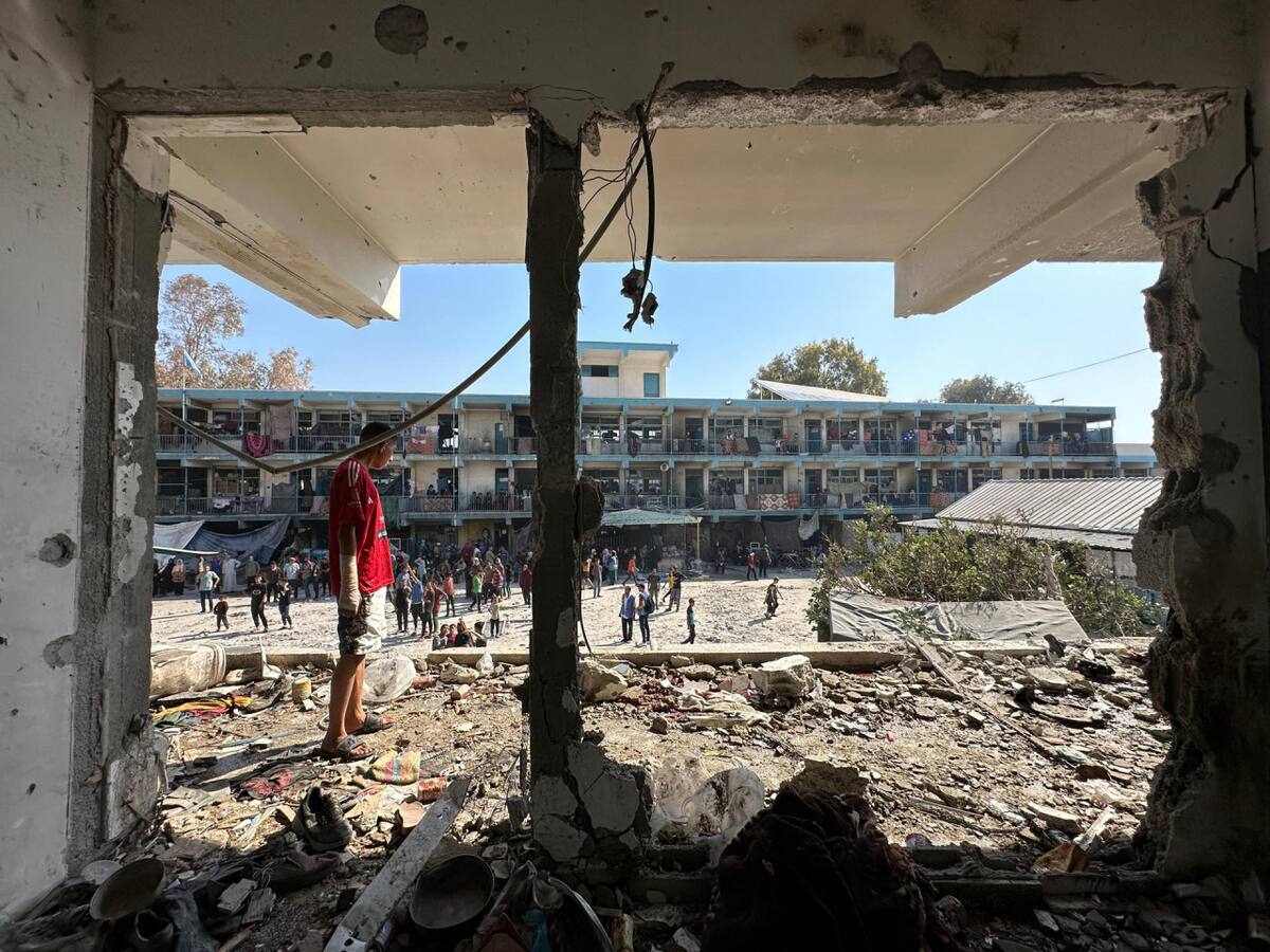 Israel atacó una escuela de la UNRWA. Foto: EFE