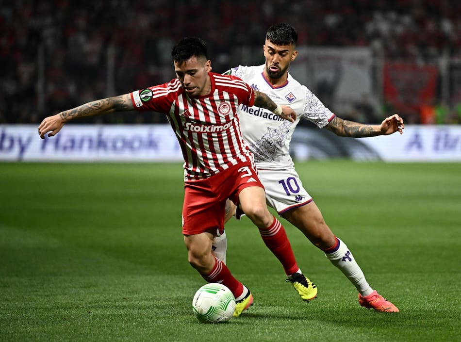 Francisco Ortega en Olympiacos. Foto: Reuters (Dylan Martínez)