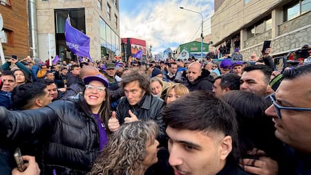Javier Milei en Tierra del Fuego.