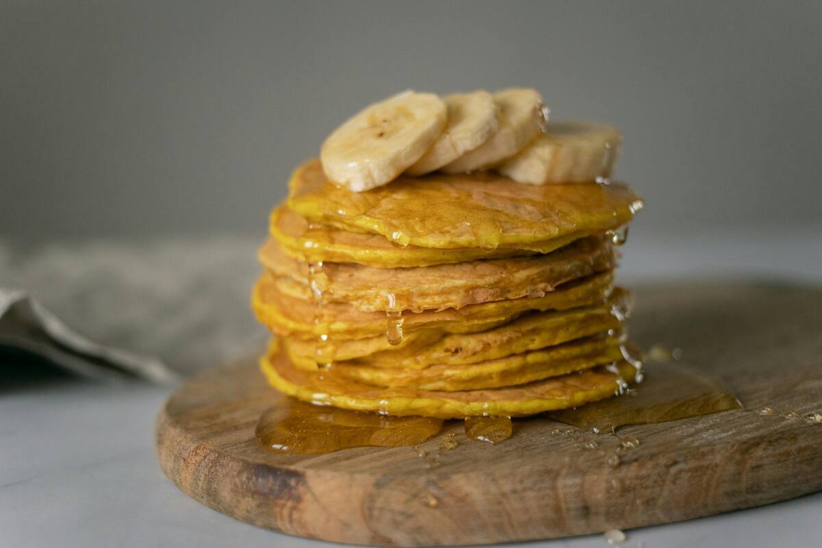 Panqueques de banana. Foto: Pexels.