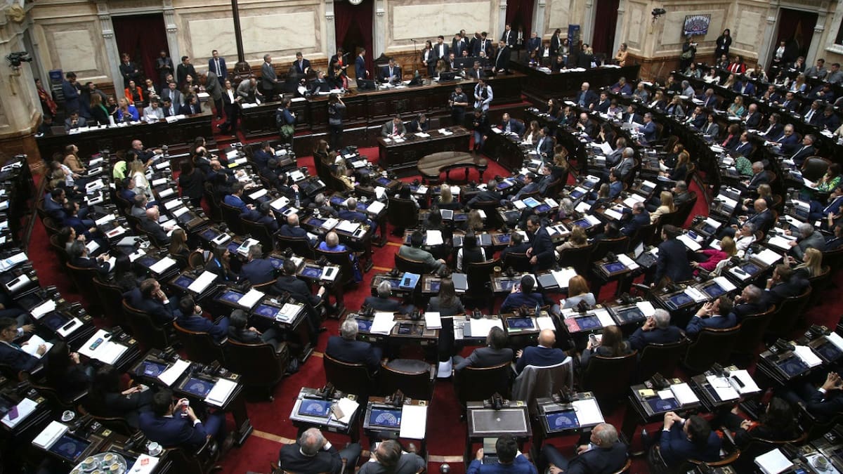 Debate en Diputados por la Ley Bases. Foto: NA
