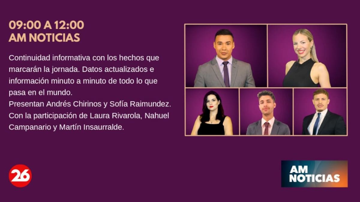 Nueva programación de Canal 26 2022 - AM Noticias