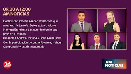 Nueva programación de Canal 26 2022 - AM Noticias