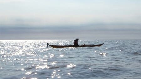 Accidente con kayak en el Río de la Plata