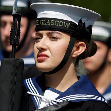 La vasta historia del nombre HMS Glasgow. Foto: Reuters/Andy Barr
