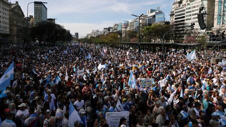 "Marcha del Millón", "Sí, se puede" en el Obelisco, REUTERS
