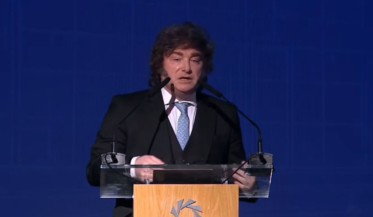 Javier Milei en el MALBA