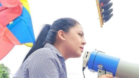 María Oropeza, la líder de la oposición que fue arrestada. Foto: X
