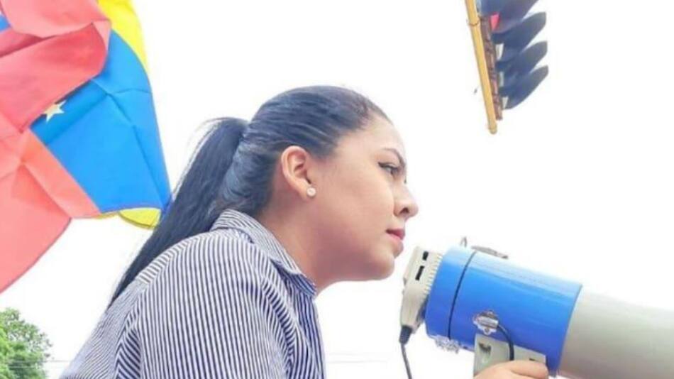 María Oropeza, la líder de la oposición que fue arrestada. Foto: X