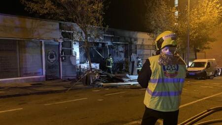 Incendio en un bar de España. Foto: NA