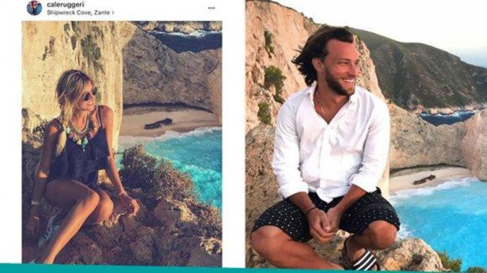 Candela Ruggeri y Lautaro Martínez