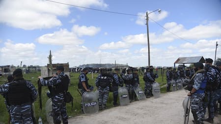 Toma de tierras en Guernica, desalojo 29 de octubre de 2020, NA
