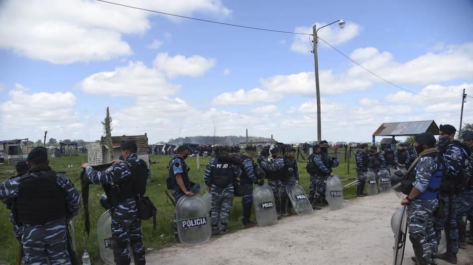 Toma de tierras en Guernica, desalojo 29 de octubre de 2020, NA