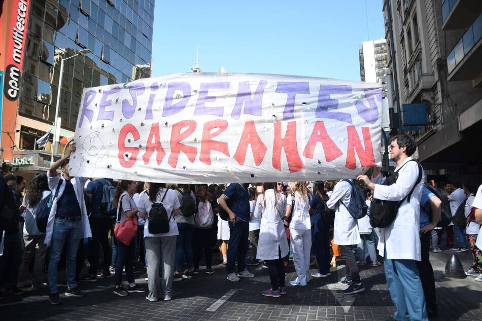 Agrupación de Residentes. Foto: Telam.